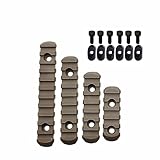 haoguizheng Polymer Rail Section Kit for MOE Hand Guards Black/Khaki (Khaki)