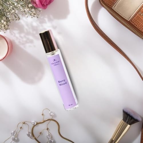 Image of Berry Wood Eau De Parfum 15ML | Elegant Women's Fragrance with Vibrant Raspberry & Warm Woody Notes | Long-Lasting | Perfect for Everyday, Brunch & Vacations | Ideal Gift for Her
