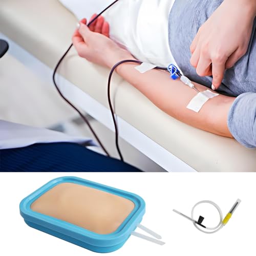 Image of Venipuncture Practice Pad Insertion Training Kit Practice Model Injection Pad,and Simulated Blood for Nursing Medical Students Educational USE Only