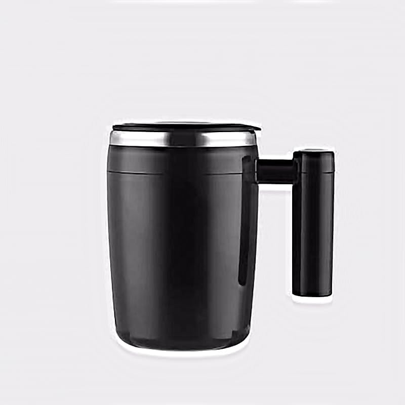 Fully Automatic Stirring Cup 380ml; Portable Rechargeable Coffee Milk Mixed Magnetic Water Cup; Small Kitchen Appliances (Pink)