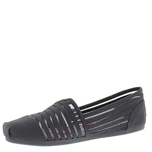 Image of BOBS from Skechers Women's Plush-#Adorbs Flat, Black /Black Adorbs, 6 M US