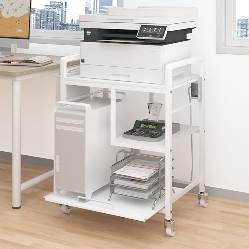 Image of Sedegn Printer Stand with Storage: 24 x 18 Inch Top for Large Printers