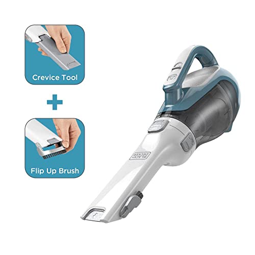 BLACK+DECKER dustbuster AdvancedClean Cordless Handheld Vacuum, Compact Home and Car Vacuum with Crevice Tool (CHV1410L)