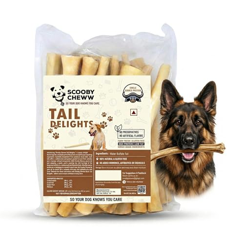 Image of Bison Tails for Dogs | 16 Count 100% Natural High Protein Dog Chews | Long-Lasting Rawhide-Free Dog Treats | Single Ingredient Healthy Snack for Dental Hygiene, Teeth Cleaning