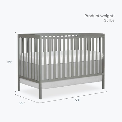 Image of Dream On Me Synergy 5-in-1 Convertible Full Size Baby Crib, GREENGUARD Gold