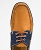 KRISP Mens Contrast Lace Up Boat Shoes (Camel/Navy, 7) 11084-CAMNVY-7 #3