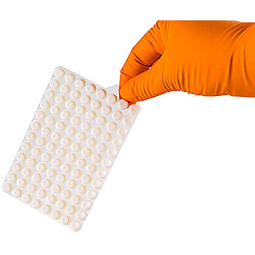 Tubes FluidX 65-73004 EasyCap Septa à filetage interne jaune pour laboratoire, lot de 50