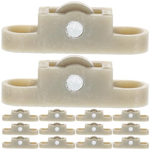 jojofuny 20 Poulies Simples en Nylon et Pp pour Portes et Fenêtres Coulissantes, Roulettes Grandes Tailles pour Meubles et Armoires, Lot de 20 Pièces pour Quincaillerie de Portes