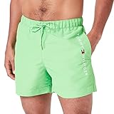 Tommy Hilfiger Herren Badehose Medium Drawstring Lang, Grün (Spring Lime), M