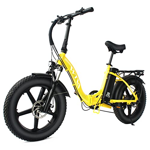 WTVA Ebike Fat Tire Folding Mountain Bike
