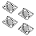 4 pcs 304 Acier Inoxydable Tampon carré Assiette Oiseau Voile voilier voilier 5mm pour Kayak canoë Bateau Yacht Sports Nautiques