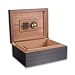 CIGAR CIGA CIGA Huzydowa skrzynka cygarowa Cedrowa podszewka z pogrubioną uszczelnioną szafę cygarową z nawilżaczem i higrometr Humidor Hudzidor Case Case Męskie pudełko Duża pojemność może pomieścić
