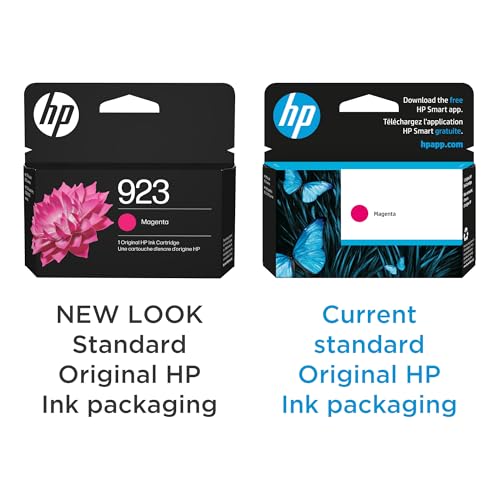 Image of HP 923 Magenta Ink Cartridge | Works with OfficeJet 8120, Pro 8130 Series | 4K0T1LN