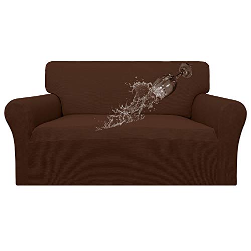 Image of Easy-Going 100% Waterproof Loveseat Couch Cover Stretch Jacquard Sofa Cover
