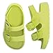 ChayChax Toddler Boys Girls Double Buckle Sandals Children's Adjustable Back Strap Water Sandal, Fruit Green, 6 Toddler