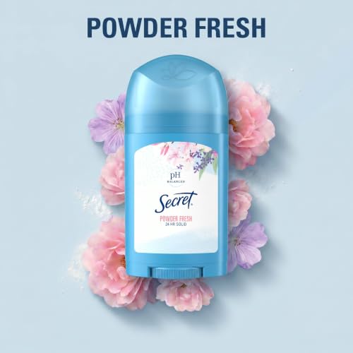 Secret Antiperspirant and Deodorant for Women, 24hr Sweat & Odor Protection, PH Balanced Protection, Gentle on Skin, Wide Solid, Travel Size, Powder Fresh Scent, 1.7 oz - image 7