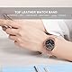 Juaupepo Echtes Lederband Kompatibel mit Galaxy Watch 3 41mm,Frau Mann 20mm Armband Schnellverschluss Armband für Galaxy Watch 42mm/Watch 4 Classic/Watch 5 40/44/45mm Smartwatch