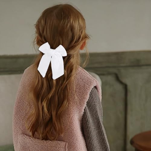 Set de 4 pinzas de cabello de algodón hechas a mano miniatura 4