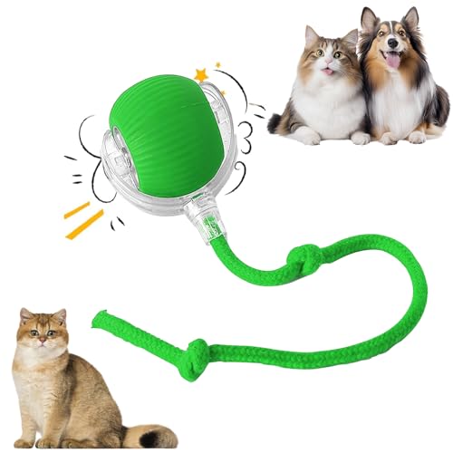 weiclianhp Balle Interactive Chat, 360° avec Lumière LED Balle Chat Rechargeable par USB, 3 Modes de Travail Jouets pour Chats, Jouet Chat Interactif pour Chats et Chiens weiclianhp Balle Interactive Chat, 360° avec Lumière LED Balle Chat Rechargeable par USB, 3 Modes de Travail Jouets pour Chats, Jouet Chat Interactif pour Chats et Chiens