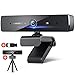 Produktbild DEPSTECH Webcam mit Mikrofon, 2K 1440p Quad HD Webcam mit Abdeckung, Duale Stereo Mikrofon, Webcam USB 2.0 Plug & Play, Kompatibel mit Windows, Mac und Linux, Für Streaming, Skype, Hangouts, Zoom, etc