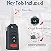 SUPALAND Key Fob Keyless Entry Fits for 2006-2015 Mazda 5/2011-2015 Mazda 2 3/2007-2013 CX7 CX9 Remote Control Flip Key Replacement BGBX1T478SKE125-01 CC43-67-5RYC 3 Button