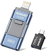 512GB Photo Stick USB Memory Phone Flash Drive, AUAMOZ External Memory Thumb Storage for Photo an...
