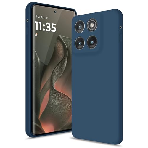 Coque fine Motorola Edge 2025 bleu pour protéger votre téléphone au bureau