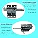 Pndbnq Garage Door Side Lock Heavy Duty Inside Deadlock Galvanized Steel Sliding Gate Latch Fits for Most Garage Warehouse Door Roll Up Doors Shed 1 Pack Bi-Directional Security Manual Locking Kit