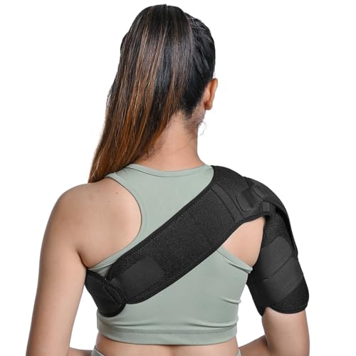 Image of Wonder Care Rotator cuff brace for shoulder pain relief Neoprene Shoulder support brace for men and women for dislocated, frozen, mouse shoulder (Universal size: 26 inch-36 inch)