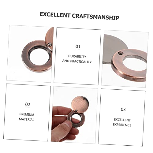 Copper Viewer Peephole Cover con diseño giratorio anti-espiado, acabado dorado, cubre vista exterior, para instalación en puerta de hogar miniatura 5