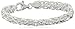 Sterling Silver Byzantine Link Bracelet, 7.5"