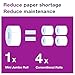 Tork Mini Jumbo Toilet Paper Roll White T2, Advanced, 1-Ply, 12 x 1200', 12013903