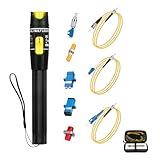 fyboptwu - Fiber Optic Cable Troubleshoot Kit - 1pc Visual Fault Locator & 1pc FC to LC Adapter & 4pcs Couplers(LC, SC, ST, FC) & 3 Short Patch Cords (Mode Number: VFL-50)