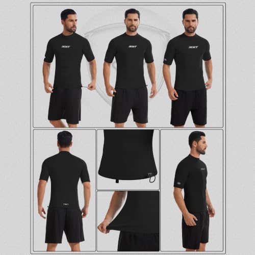 KMT Wetsuit Top Men 2mm Short Sleeve Wet Suit Zipperless Shirt miniatura 2