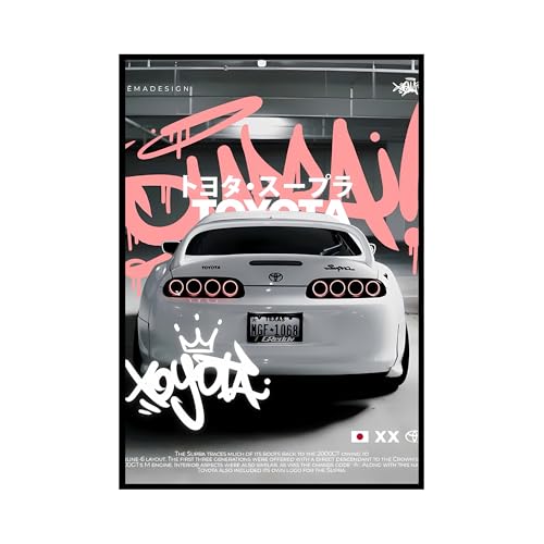 Image of Aniculture JDM Car Poster Bundle - Supra, BMW & Honda NSX A3 HD Wall Art, Vibrant Colors, 300 GSM Thick Cardstock | Modern Room, Bedroom & Office Decor