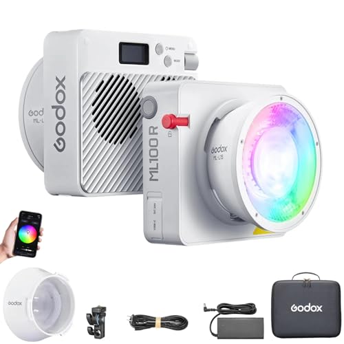 Godox ML100R RGB LED Video Light, 110W 1800K-1000K Full Color