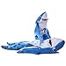 Luxfan Fleece Adult Shark Costume Onesize Halloween Costume Cosplay Funny Outfit Jumpsuit (L(Adult height 67-73inch), Color 07)
