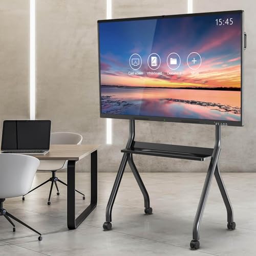 MWE 4K Touchscreen Interaktives Whiteboard • Wireless Screen Mirroring • 20-Punkt IR Touch, 85 Zoll Smartboard, Elektronisch Whiteboard • 13MP High Definition Kamera Für Büro, Schule(Wandhalterung)