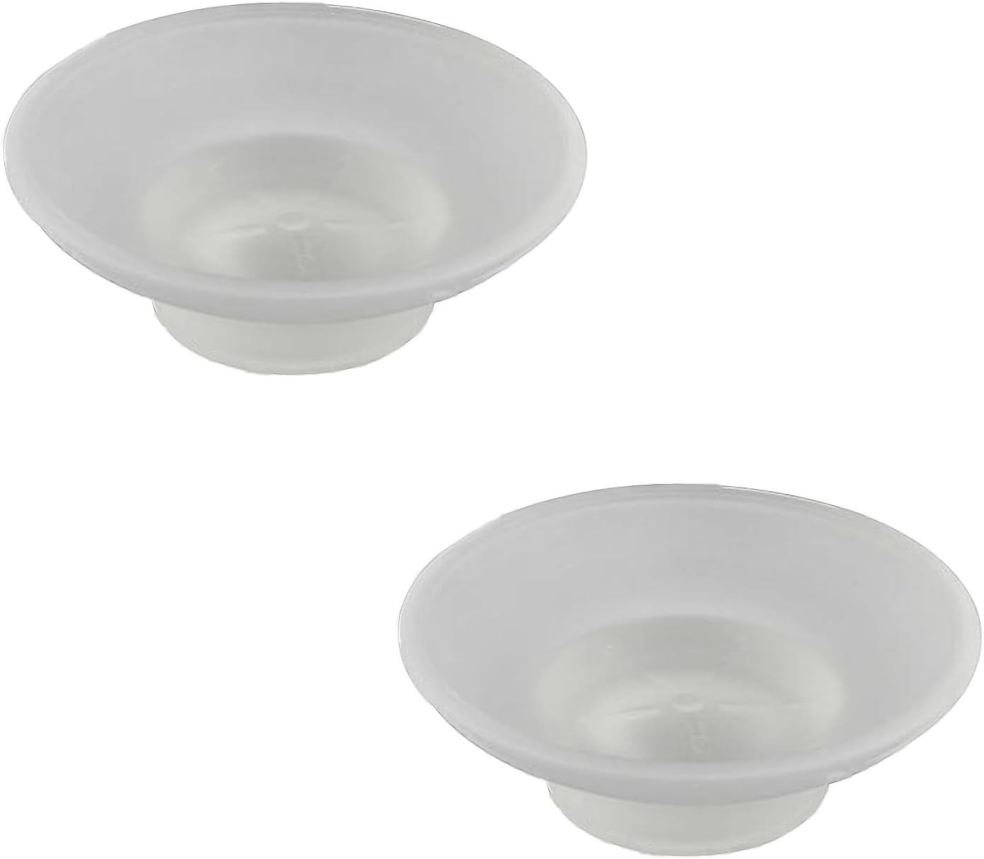 Frosted Glass Soap Dish Round Bathroom Replacement Soap Holder 2 Pieces XL40D-2