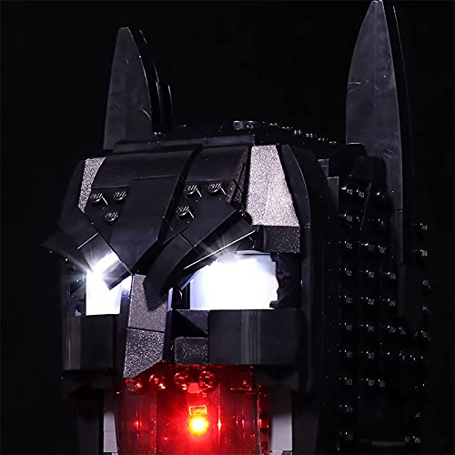 LMTIC LED-Beleuchtungsset für Lego Batman Helmet Collectible Building Kit-Light Set Kompatibel mit Lego 76182 Batman… – Bild 5