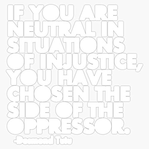 Human Rights Quote Protest Political Sticker Vinyl Bumper Sticker Decal Waterproof 5