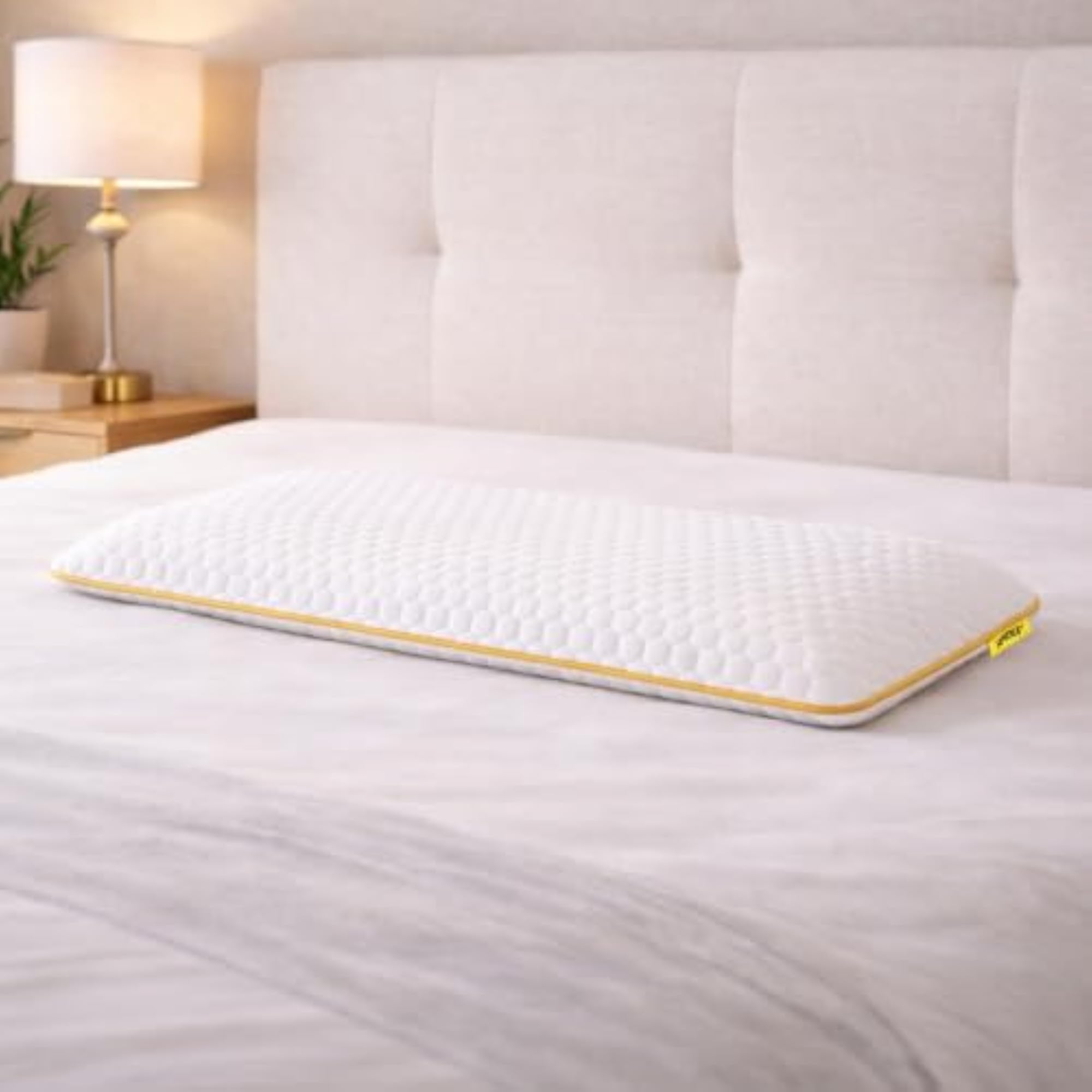 Slim Memory Foam Pillow for Spine Alignment & Pain-Relief