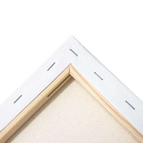Milo Stretched Artist Canvas | 12X12 Inch | Value Pack Of 8 Canvases For Painting, Primed & Ready To Paint Art Supplies For Acrylic, Oil, Mixed Wet Media, & Pouring, 100% Cotton With Pine Wood Frame #TOP1