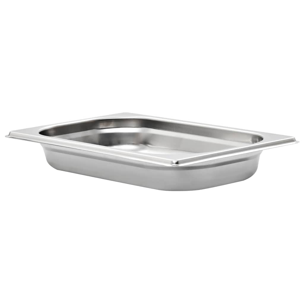 Contenitori Gastronorm, 12 pezzi, GN 1/4, 40 mm, in acciaio inox, impilabili, per bagni, buffet, catering, mense, ristoranti e cucina, per conservare cibi