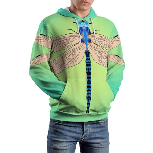 Sweatshirt libellule finitions soignées pull à capuche haut de gamme S - 6