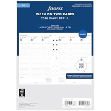 Filofax A5 Week on two pages column format English 2026 diary 26-68521