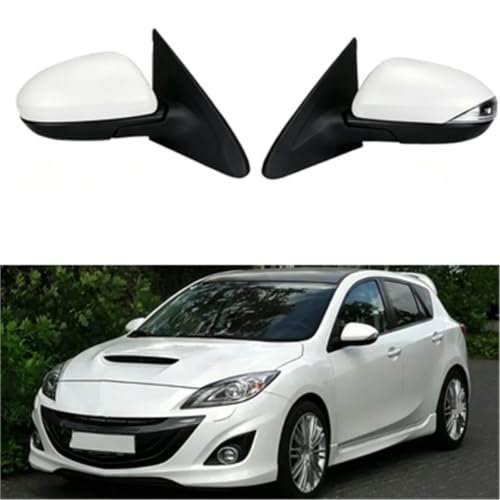 Rétroviseur électrique 7 broches avec miroir complet pour Mazda 3 BL 2008-2014
