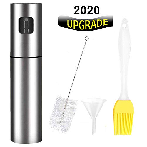 Upgraded Olive Oil Sprayer,Stainless Steel Oil Dispenser Spray Bottle for Kitchen Vinegar Spraying