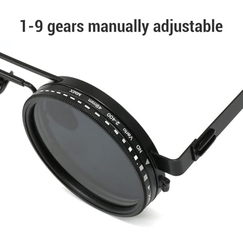 SUNGOOYUE Adjustable Tint Sunglasses, 1-9 Gears ND2-400 Polarized Sunglasses for Outdoor Sport3