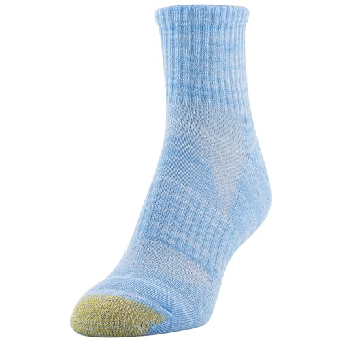 Image of GOLDTOE womens Half Cushion Sport Quarter Socks With Mesh, 6-pairsSocks